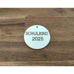 Schultüten-Anhänger aus Holz, personalisiert – Geschenk zur Einschulung & Schulanfang