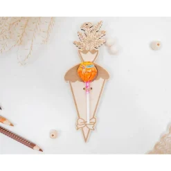 Schultütenanhänger, Holzanhänger Schultüte, Einschulungsgeschenk, Schultütendeko, Geschenk zur Einschulung, Gastgeschenk