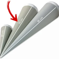 Schultüten-Bastelset  | Papprohling + Inlettkissen für Schultüte, Schultütenkissen, Zuckertüte