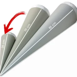 Schultüten-Bastelset  | Papprohling + Inlettkissen für Schultüte, Schultütenkissen, Zuckertüte