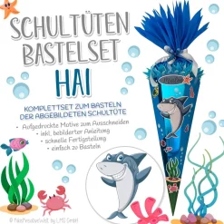 Schultüten-Bastelset "Hai"