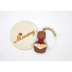 Schutzengel / Glücksbringer beige mit Namen personalisiert / Schutzengel Taufe / Engel aus Stoff / Geschenk Geburt