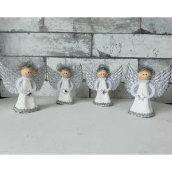 Schutzengel aus Eierkarton 9,5 - 10 cm hoch