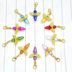 Schutzengel Ballerina goldfarben orange – Glücksbringer & Geschenkidee