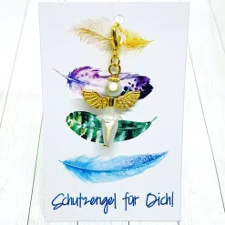 Schutzengel Ballerina goldfarben weiß – Glücksbringer & Geschenkidee