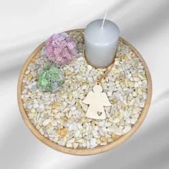 Schutzengel Holzanhänger aus Birkensperrholz – zur Taufe, Kommunion oder Konfirmation