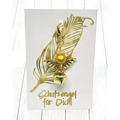 Schutzengel mit Glöckchen – Gold oder Silber, Glücksbringer & Geschenkidee