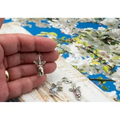 Schutzengel Set, Schlüsselanhänger, Taschenbaumler, Geschenkidee, Mitbringsel, Adventskalenderfüllung