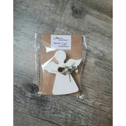 Schutzengel zur Geburt / Herzlich Willkommen / Kleiner Mensch / Karte mit Engel