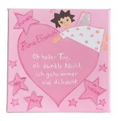 Schutzengelbild Schutzengel Bild für Mädchen zur Taufe Geburt