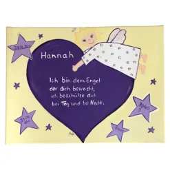 Schutzengelbild Schutzengel Bild für Mädchen zur Taufe Geburt
