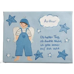 Schutzengelbild Schutzengel Bild  Junge zur Taufe Geburt