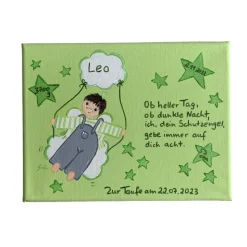 Schutzengelbild Schutzengel Bild für Jungen zur Taufe Geburt