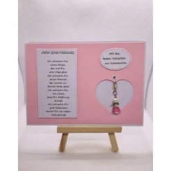 Schutzengelkarte, Karte mit abnehmbaren Schutzengel, Zum Geburtstag