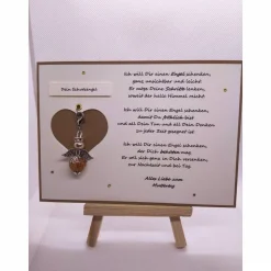 Schutzengelkarte zum Muttertag, Engel mit Karabiner