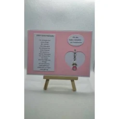 Schutzengelkarte zur Kommunion, Mädchen - mit Schutzengel, Farbe wählbar