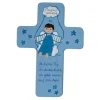 Schutzengelkreuz für Jungs Taufkreuz, Kinderkreuz Geschenk zur Taufe / Geburt