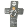 Schutzengelkreuz für Jungs Taufkreuz, Kinderkreuz Geschenk zur Taufe / Geburt