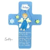 Schutzengelkreuz für Jungs Taufkreuz, Kinderkreuz Geschenk zur Taufe / Geburt