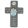 Schutzengelkreuz für Jungs Taufkreuz, Kinderkreuz Geschenk zur Taufe / Geburt