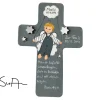 Schutzengelkreuz für Jungs Taufkreuz, Kinderkreuz Geschenk zur Taufe / Geburt