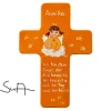 Schutzengelkreuz für Mädchen Taufkreuz, Kinderkreuz Geschenk zur Taufe / Geburt