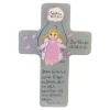 Schutzengelkreuz für Mädchen Taufkreuz, Kinderkreuz Geschenk zur Taufe / Geburt