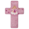 Schutzengelkreuz für Mädchen Taufkreuz, Kinderkreuz Geschenk zur Taufe / Geburt