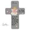 Schutzengelkreuz für Mädchen Taufkreuz, Kinderkreuz Geschenk zur Taufe / Geburt