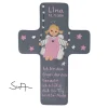 Schutzengelkreuz  Mädchen Taufkreuz, Kinderkreuz Geschenk zur Taufe / Geburt