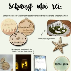 Schwangerschaft verkünden Christbaumkugel aus Holz in 3D Optik Ihr werdet Oma & Opa, Baby verkünden