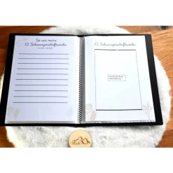 Schwangerschaftsalbum Goldregen – Personalisiertes Einsteckalbum für unvergessliche Schwangerschaftserinnerungen