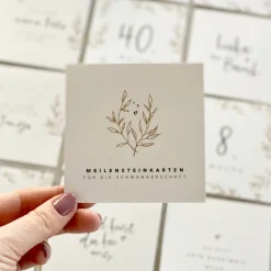 Schwangerschafts-Meilensteinkarten CHLOE