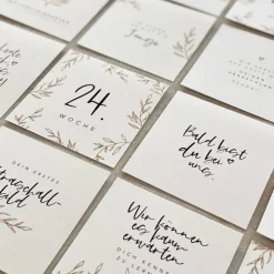 Schwangerschafts-Meilensteinkarten CHLOE