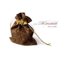 Säckchen handgemacht Weihnachtsverpackung Sterne Geschenktüte wieder verwendbar Wunschname