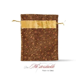 Säckchen handgemacht Weihnachtsverpackung Sterne Geschenktüte wieder verwendbar Wunschname