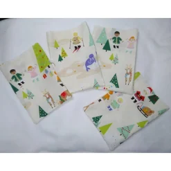 Säckchen, klein, 4 Stück, Beutel, Sackerl für Geschenke, 12cm x 18cm, Geschenk, Verpackung