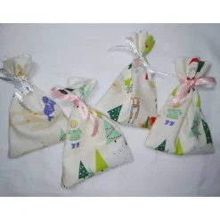 Säckchen, klein, 4 Stück, Beutel, Sackerl für Geschenke, 12cm x 18cm, Geschenk, Verpackung