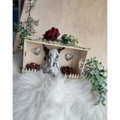 Süße Deko mit Elfe Dekoration Tischdeko 20x15 m.Beleuchtung