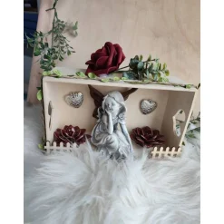 Süße Deko mit Elfe Dekoration Tischdeko 20x15 m.Beleuchtung