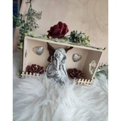 Süße Deko mit Elfe Dekoration Tischdeko 20x15 m.Beleuchtung