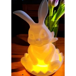Süße Hasen aus umweltfreundlichem PLA – Deko-Hasen 19 cm hoch, 12 cm breit, 3D-gedruckt