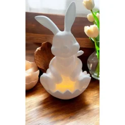 Süße Hasen aus umweltfreundlichem PLA – Deko-Hasen 19 cm hoch, 12 cm breit, 3D-gedruckt