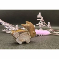 Süße kleine Hasen aus Epoxidharz, 6er Set. Dekoration für den Tisch usw.