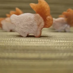 Süße kleine Hasen aus Epoxidharz, 6er Set. Dekoration für den Tisch usw.