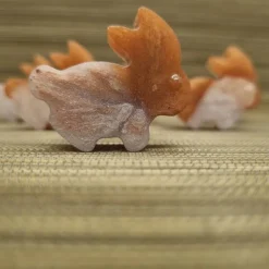 Süße kleine Hasen aus Epoxidharz, 6er Set. Dekoration für den Tisch usw.