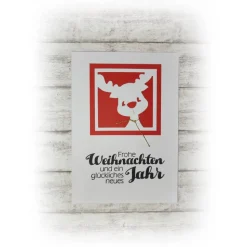 süße Weihnachts-Karte, Grußkarte zu Weihnachten, Weihnachtszeit, Handmade