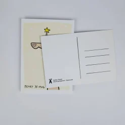 süße Weihnachtskarte mit Einhorn - Din A6 Postkarte mit weihnachtlich geschmücktem Einhorn