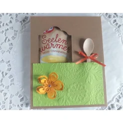 Seelenwärmer Geschenkerpackung mit Holzlöffelchen
