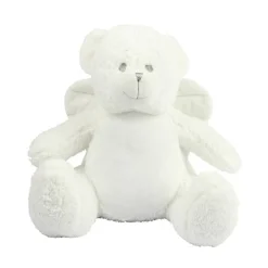 Sehr schöner bestickter Bär Teddy Engel Gerburtsdaten, Namen, Spruch, Geschenk